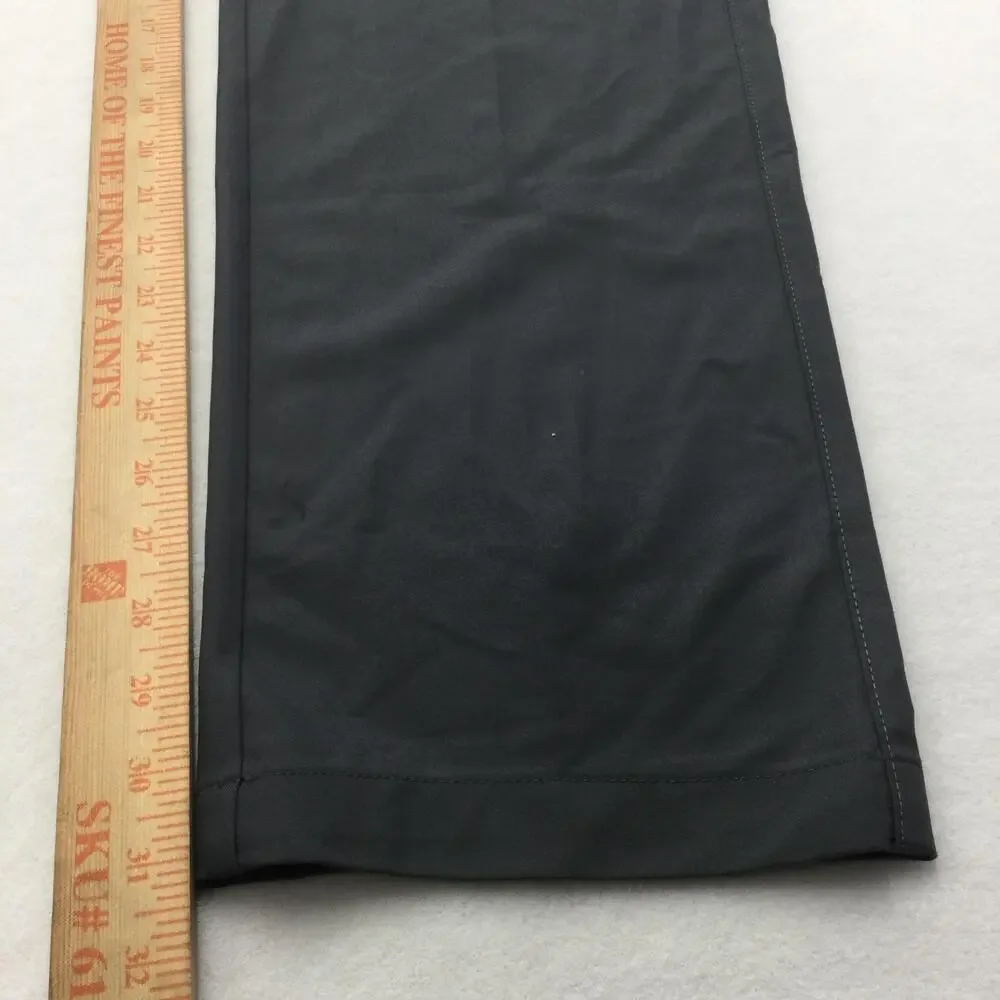 Greg Norman Pants Mens 40x32 Gray Stretch Dress Straight Leg Microfiber Golf